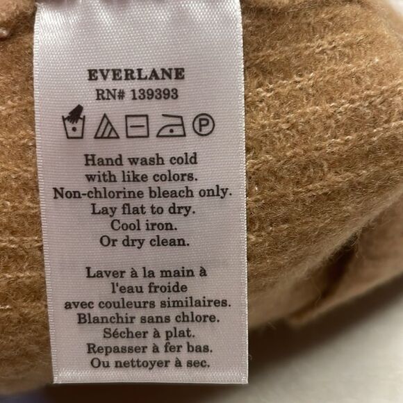Everlane- NWT The Cozy Stretch Tank Crop Top in Camel Wool Blend- Size Medium - Picture 8 of 9